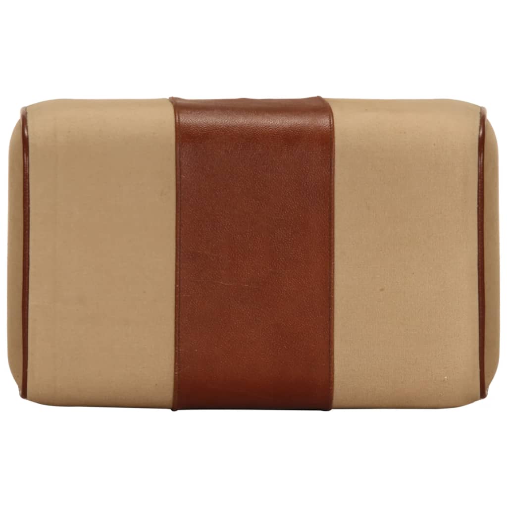 Boque de ginásio 38 cm couro genuíno castanho/mangueira maciça - Image 4