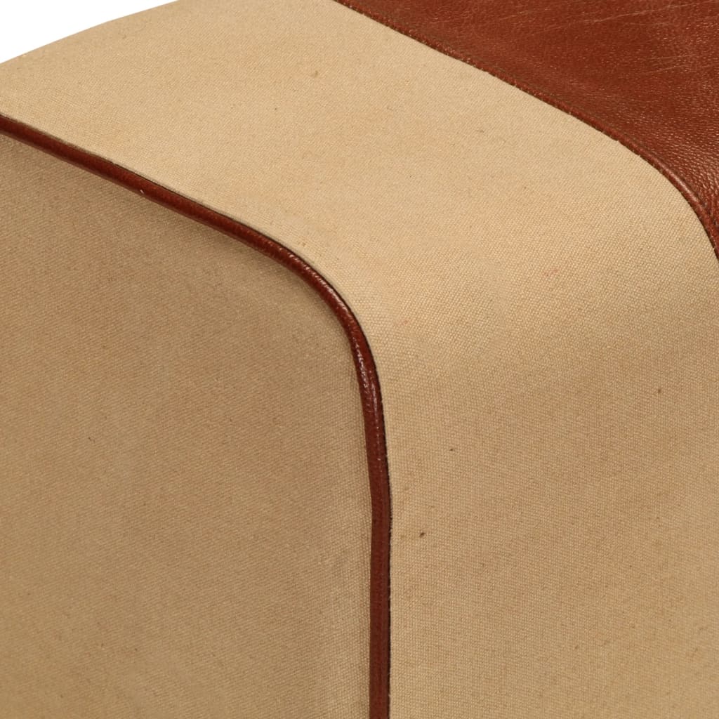 Boque de ginásio 38 cm couro genuíno castanho/mangueira maciça - Image 5