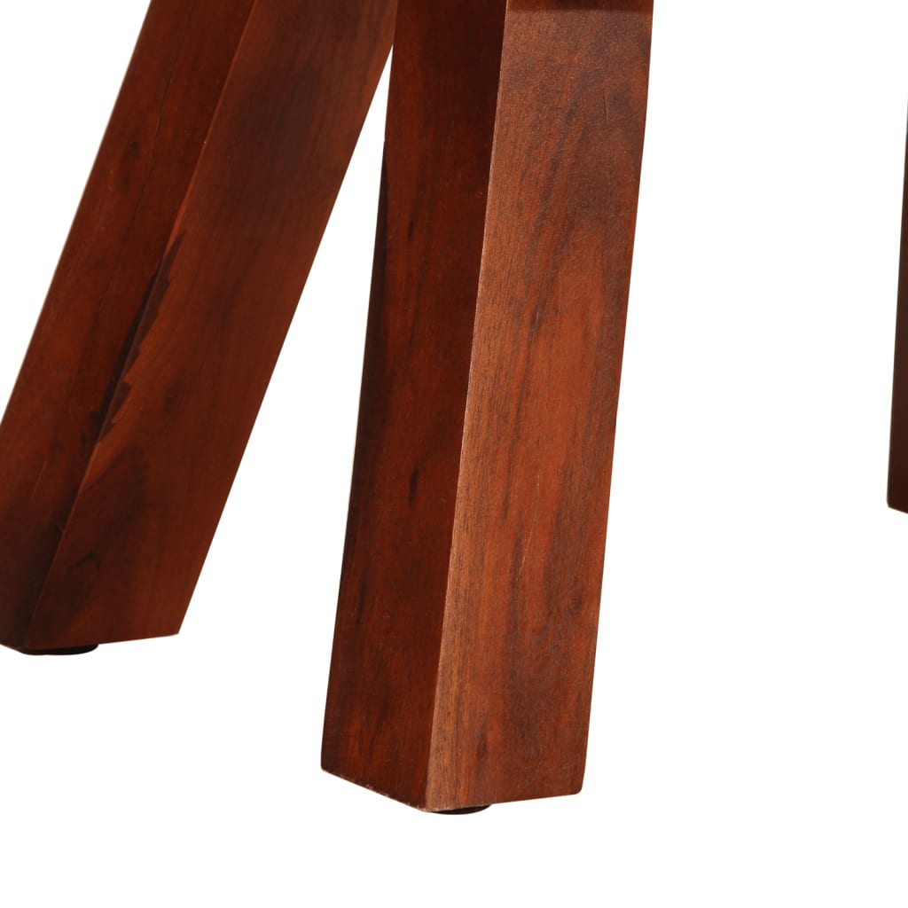 Boque de ginásio 38 cm couro genuíno castanho/mangueira maciça - Image 7