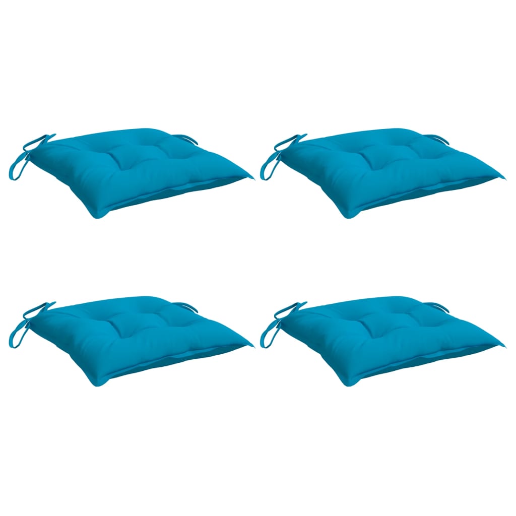 Almofadões de cadeira 4 pcs 40x40x7 cm tecido oxford azul-claro - Image 2
