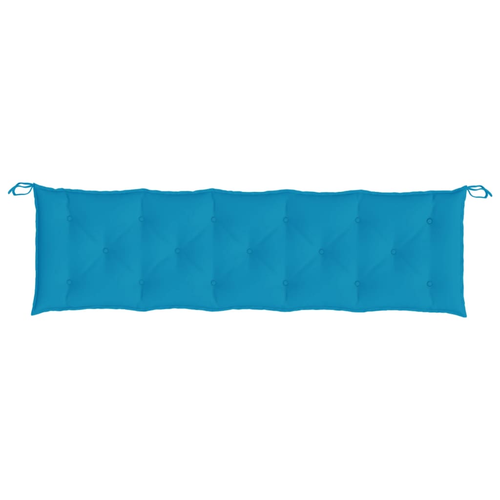 Almofadão p/ banco jardim 180x50x7 cm tecido oxford azul-claro - Image 3