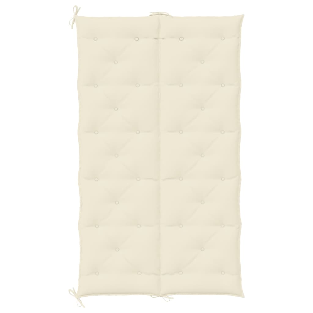 Almofadão para banco de jardim tecido oxford branco nata - Image 4