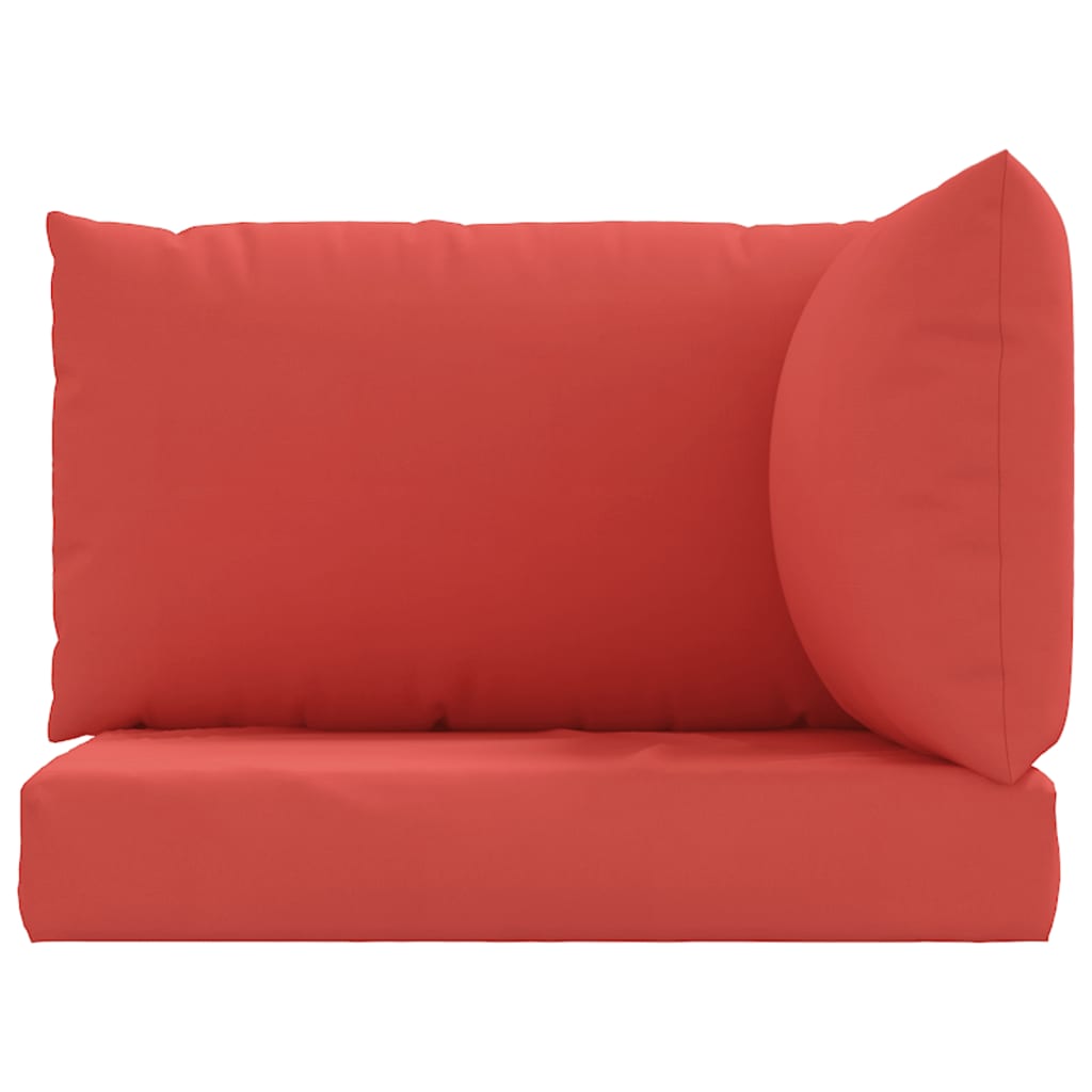 Almofadões p/ móveis de paletes 3 pcs tecido oxford vermelho - Image 3