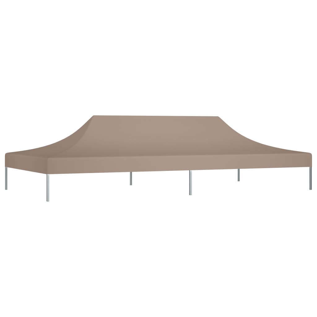 Teto para tenda de festas 6x3 m 270 g/m² cinzento-acastanhado - Image 2