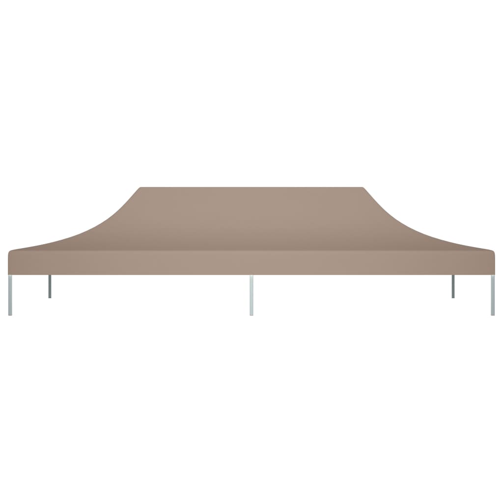 Teto para tenda de festas 6x3 m 270 g/m² cinzento-acastanhado - Image 3