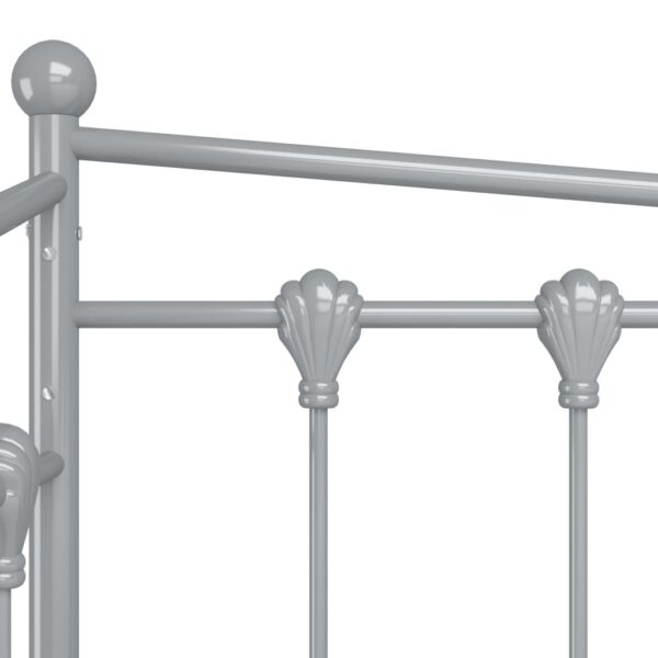 Estrutura sofá-cama de puxar 90x200 cm metal cinzento - Image 7