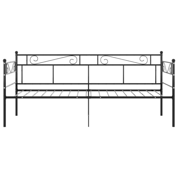 Sofá-cama 90x200 cm metal preto - Image 3