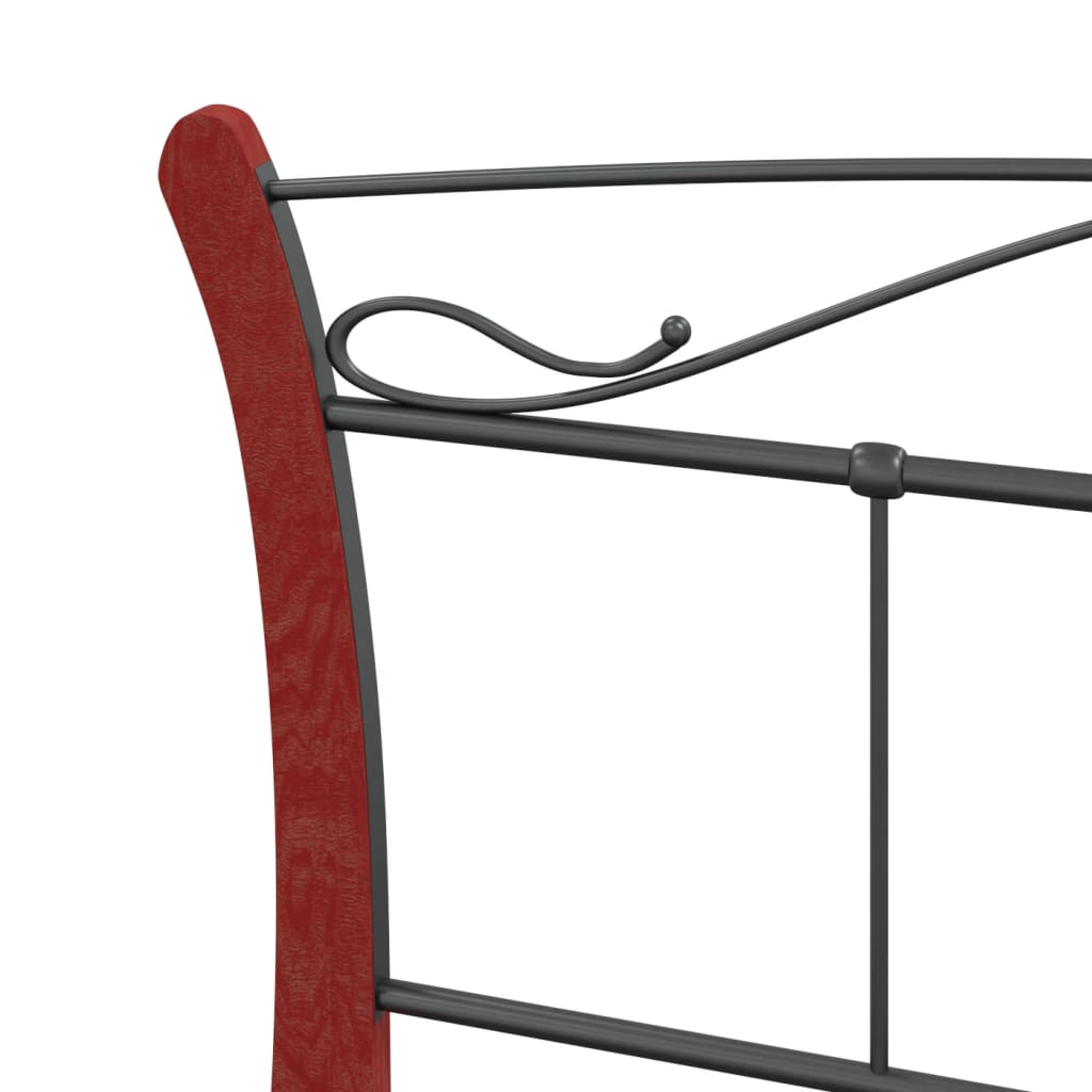 Estrutura de cama 120x200 cm metal preto - Image 5