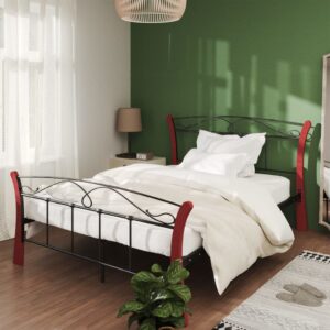 Estrutura de cama 120x200 cm metal preto