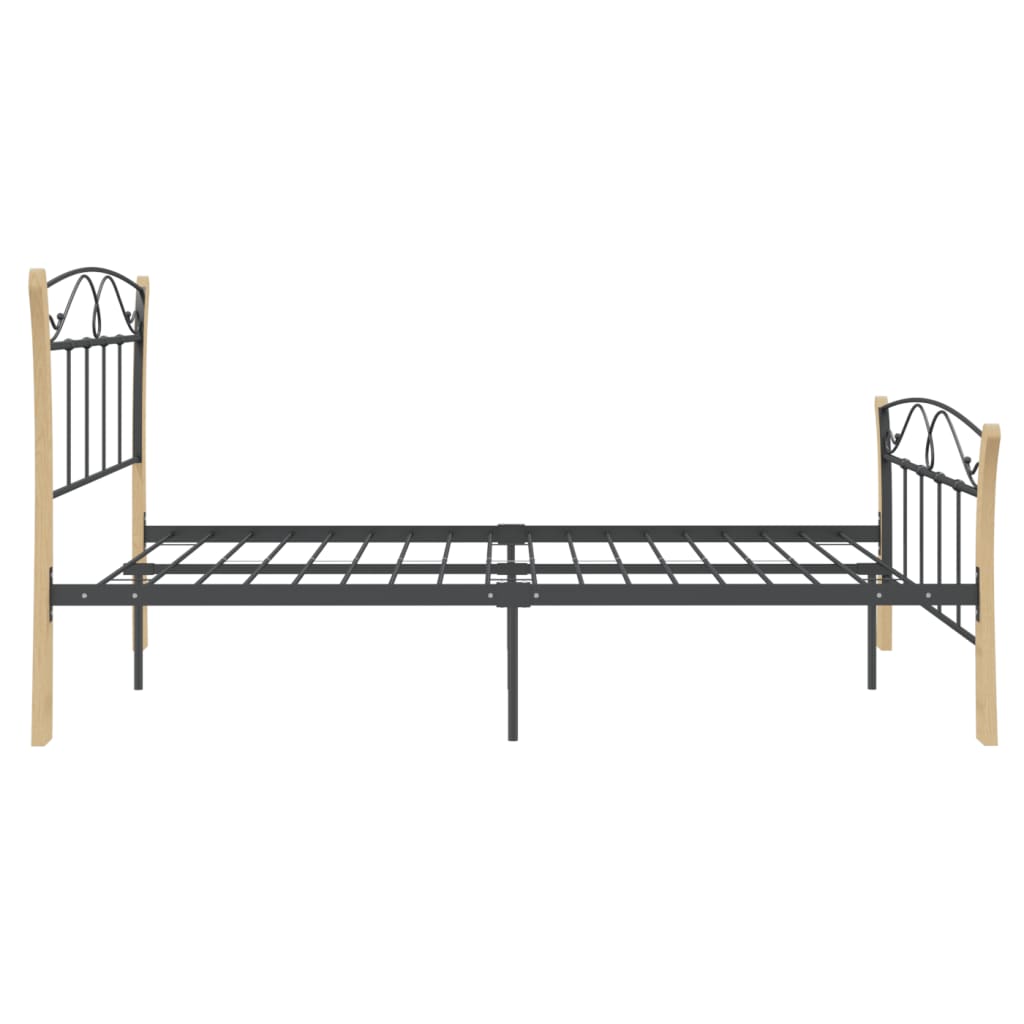 Estrutura de cama 120x200 cm metal preto - Image 4