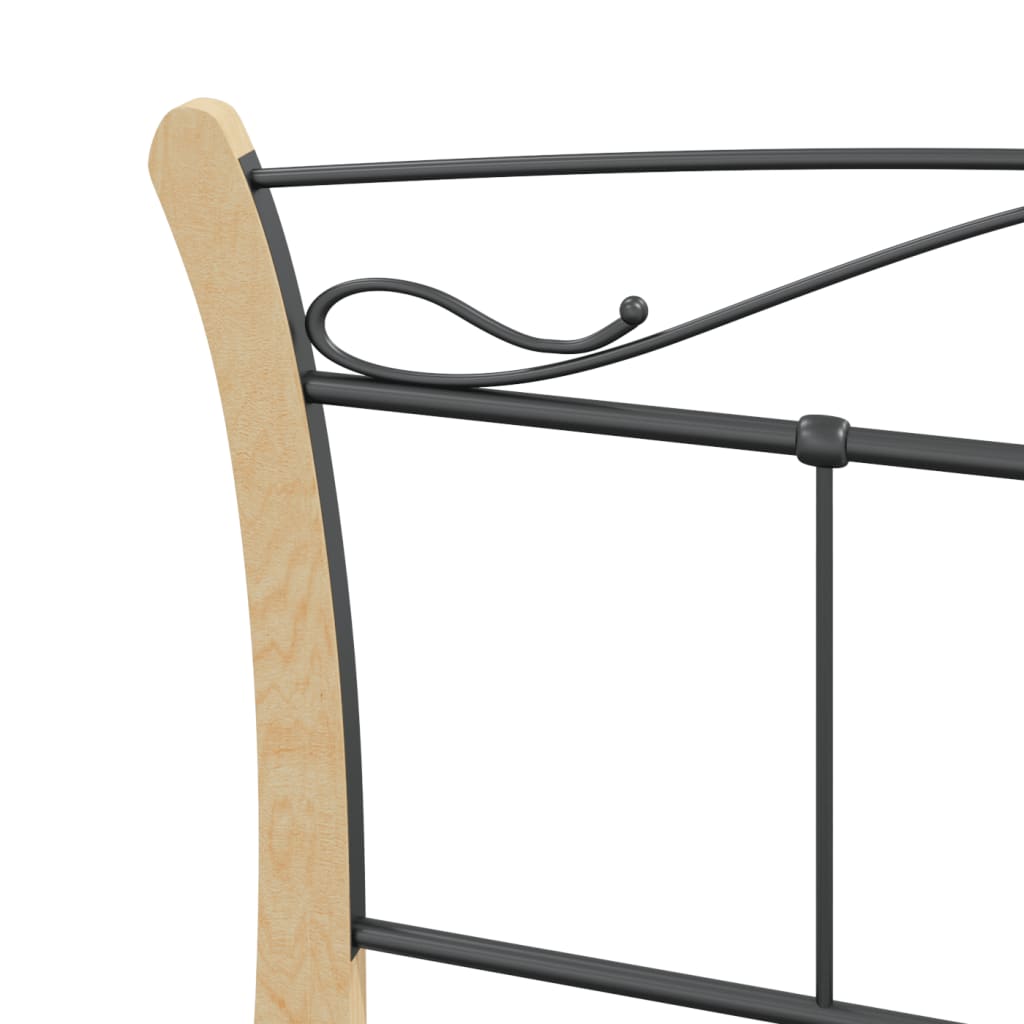 Estrutura de cama 120x200 cm metal preto - Image 5