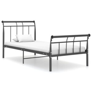 Estrutura de cama 100x200 cm metal preto