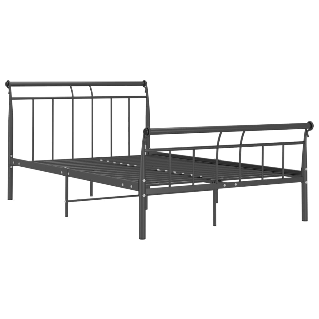 Estrutura de cama 120x200 cm metal preto - Image 2