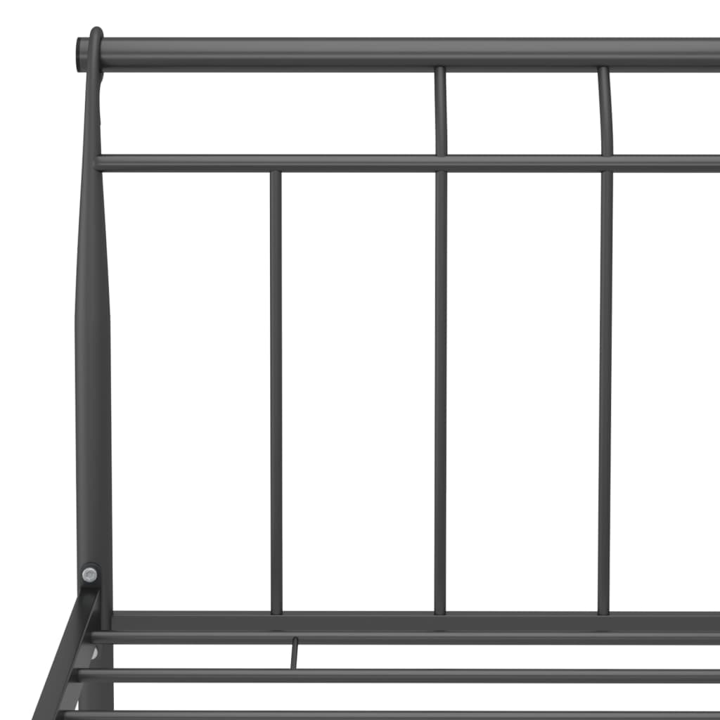 Estrutura de cama 120x200 cm metal preto - Image 5