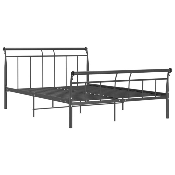 Estrutura de cama 140x200 cm metal preto - Image 2