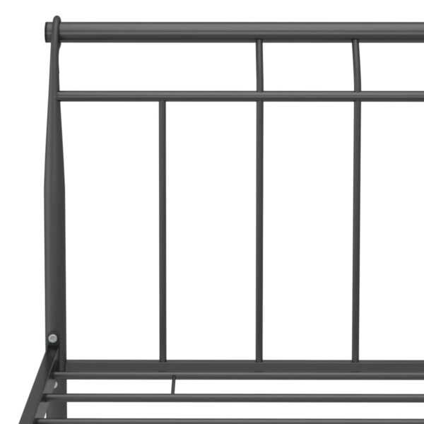 Estrutura de cama 140x200 cm metal preto - Image 5