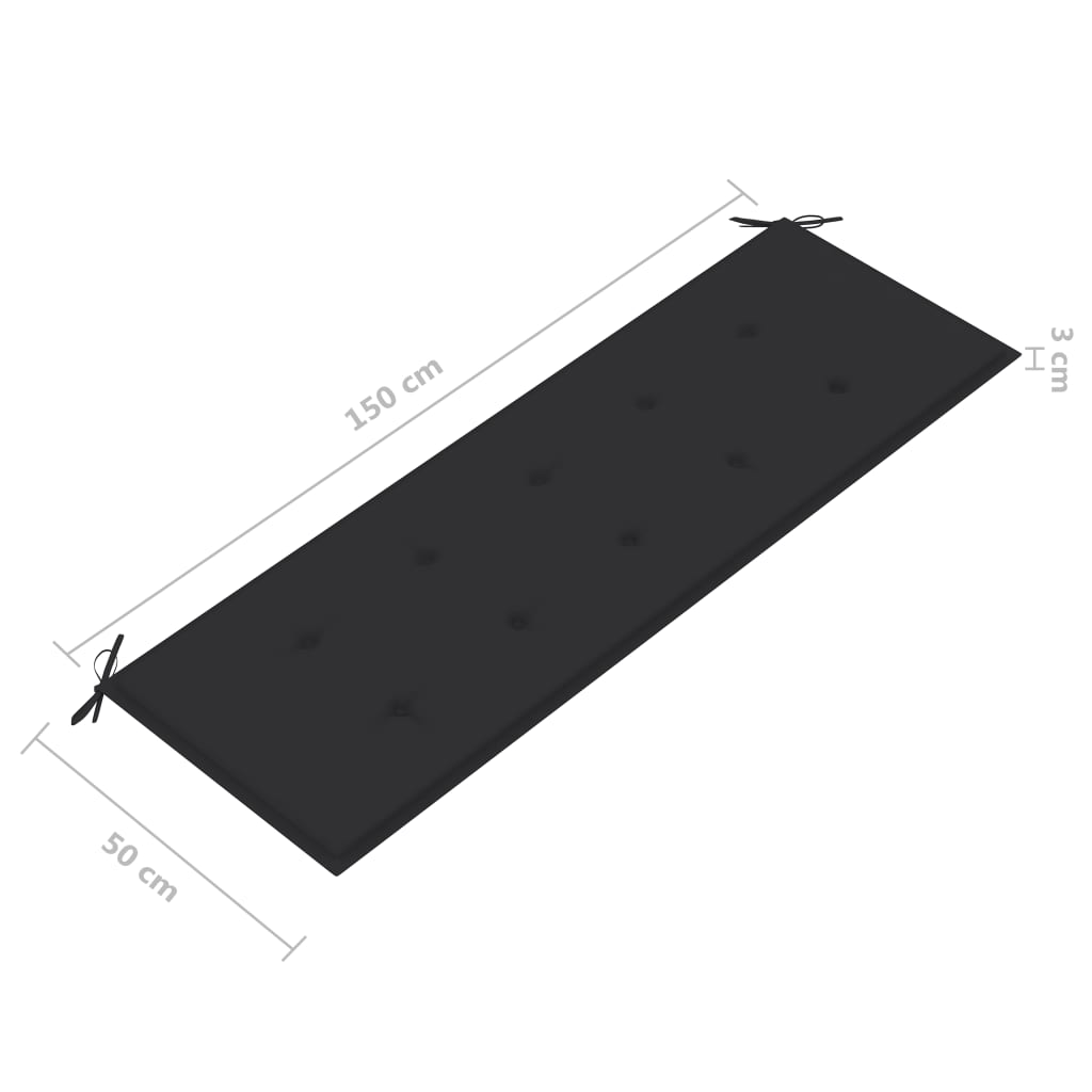 Banco de jardim 3 lugares c/ almofadão 150 cm eucalipto cinza - Image 10