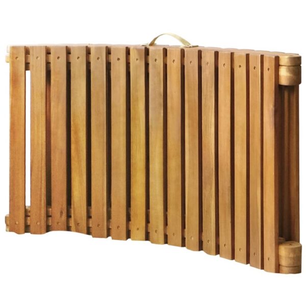 Espreguiçadeira de jardim com almofadão madeira acácia maciça - Image 4