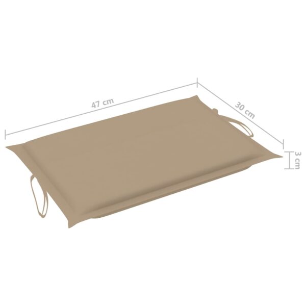 Espreguiçadeira de jardim com mesa e almofadão acácia maciça - Image 10