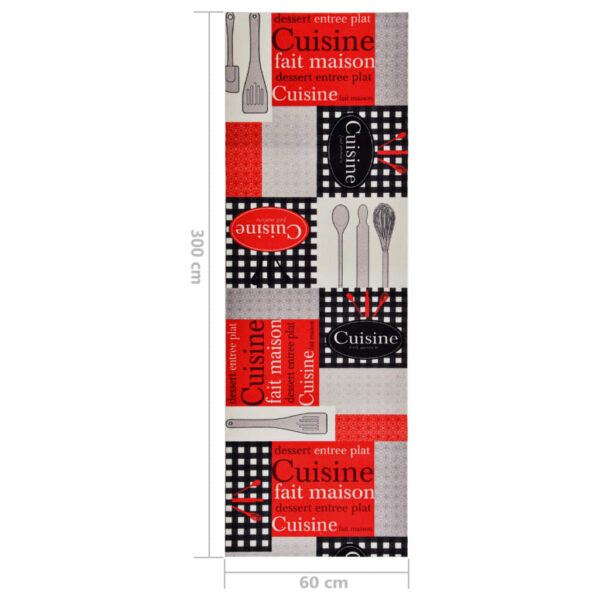 Tapete de cozinha lavável com design Cuisine 60x300 cm - Image 6