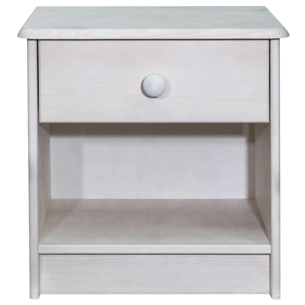 Mesa de cabeceira 41x30x42 cm madeira de pinho maciça - Image 2