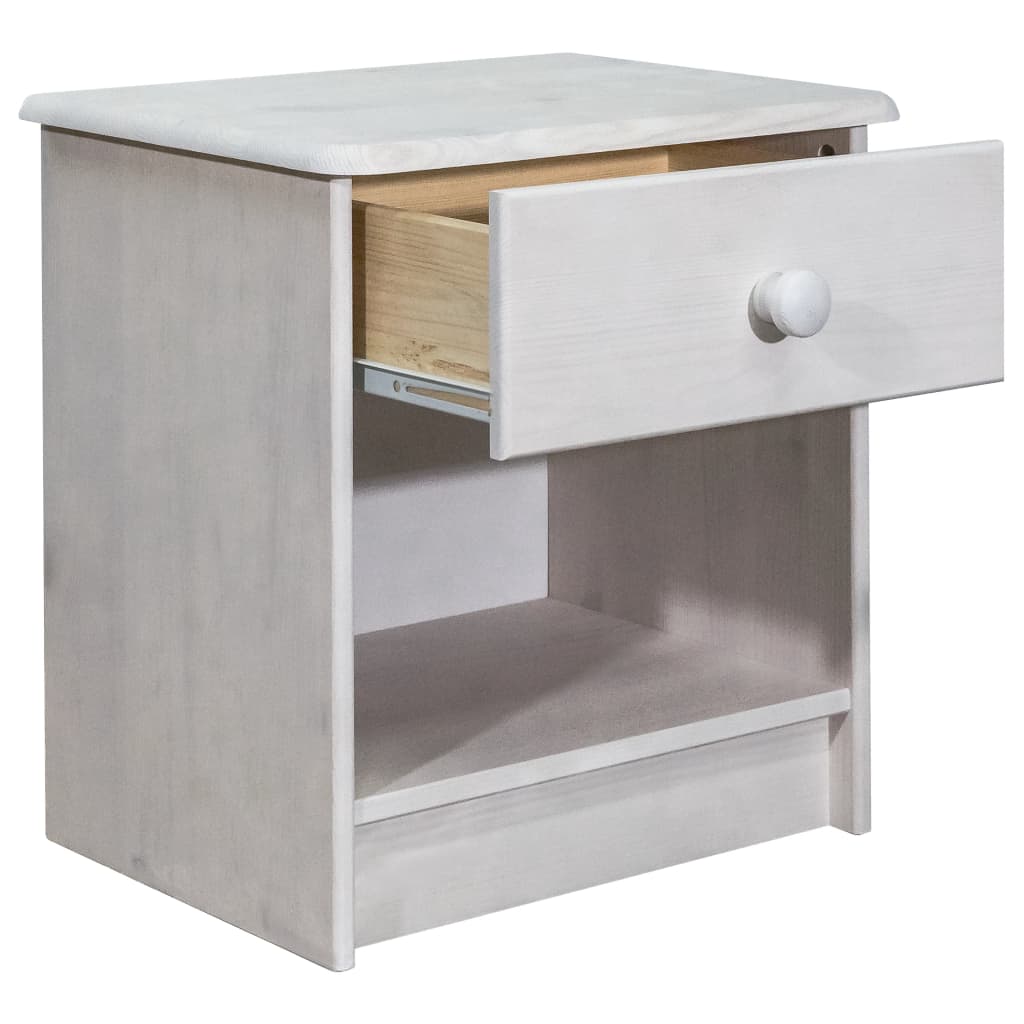 Mesa de cabeceira 41x30x42 cm madeira de pinho maciça - Image 3