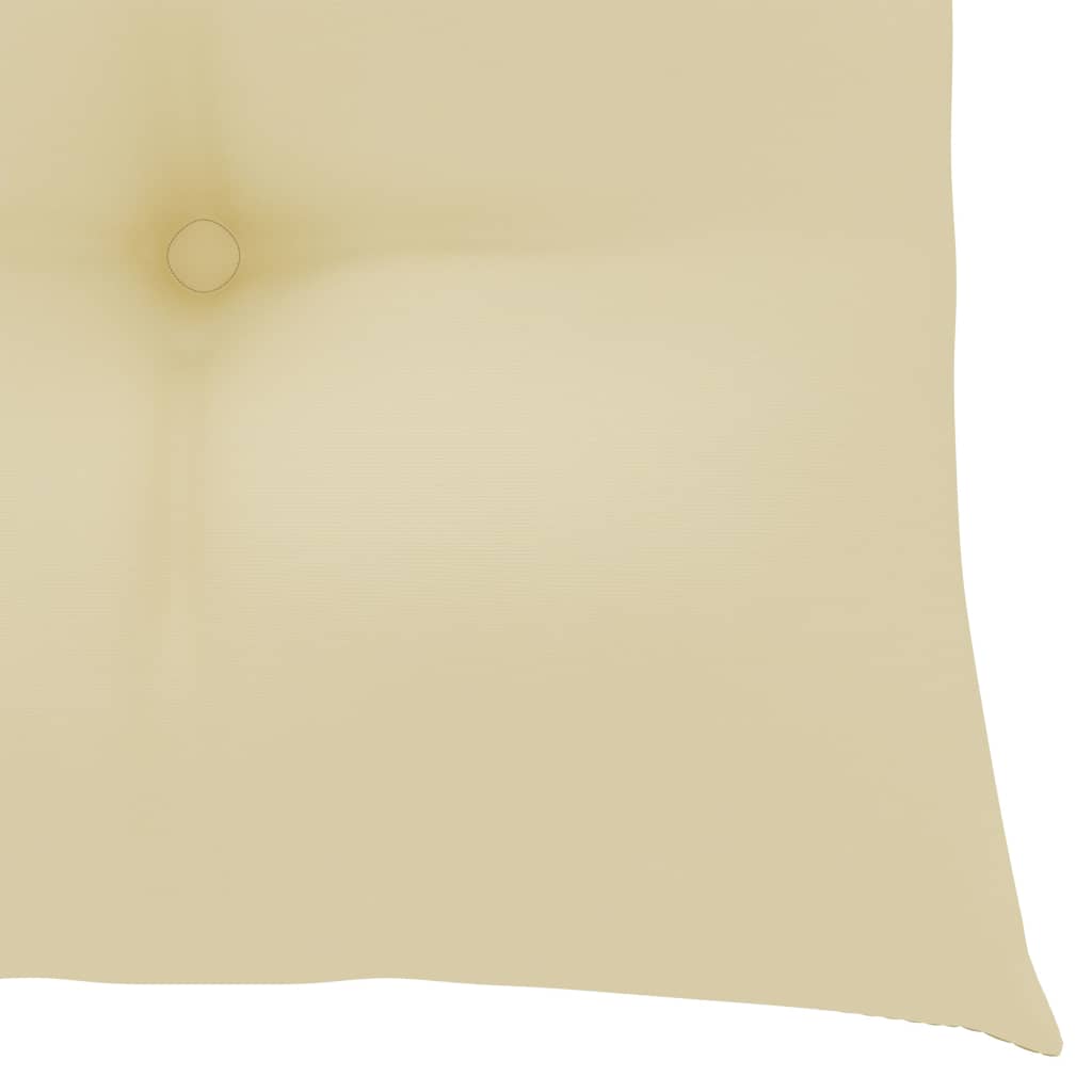 Cadeiras de jardim c/ almofadões branco creme 2 pcs teca maciça - Image 11