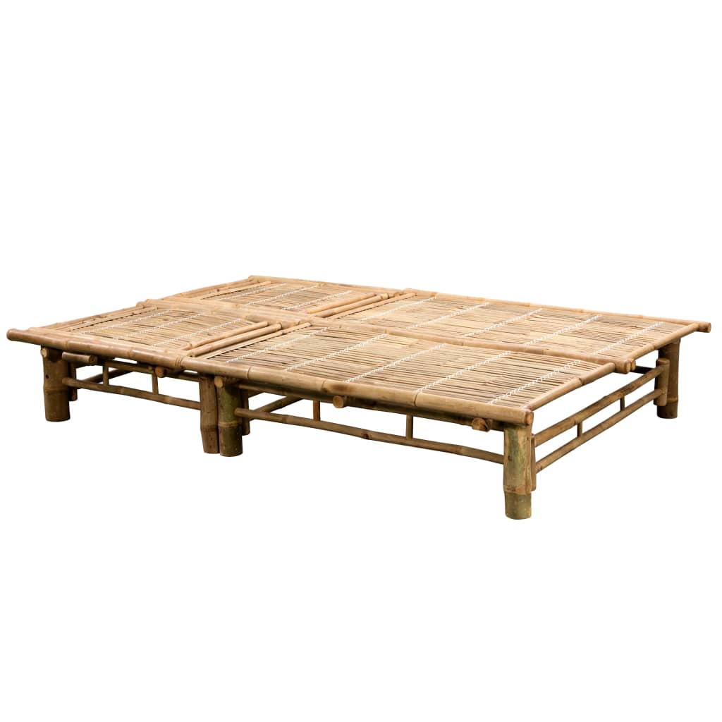 Espreguiçadeira c/ almofadões para 2 pessoas bambu - Image 5