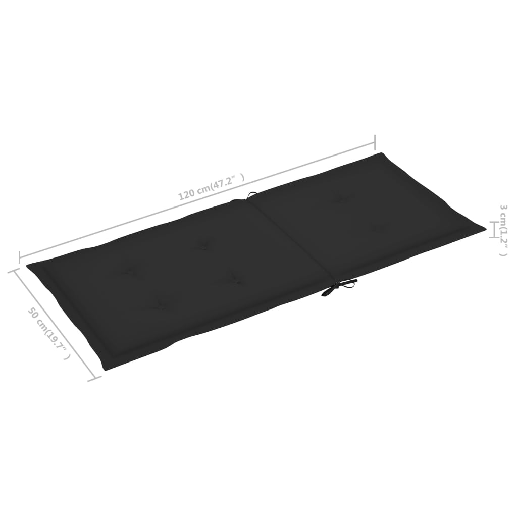 Cadeira de baloiço com almofadões acácia maciça cinzento - Image 10