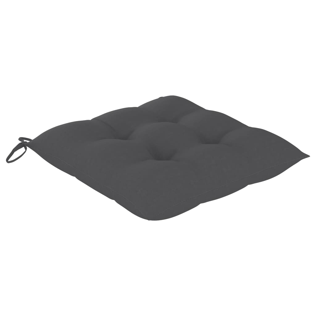 Cadeiras de jantar p/ jardim 2 pcs c/ almofadões acácia maciça - Image 10