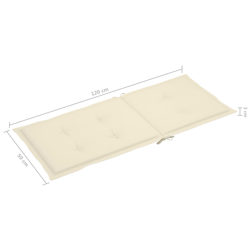 Cadeiras jardim reclináveis c/ almofadões 4 pcs acácia maciça - Image 11