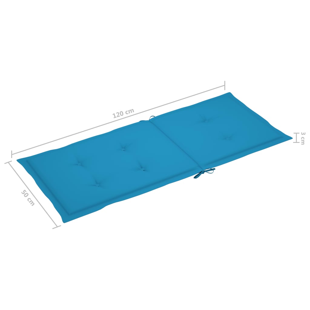 Cadeiras jardim reclináveis c/ almofadões 4 pcs acácia maciça - Image 11