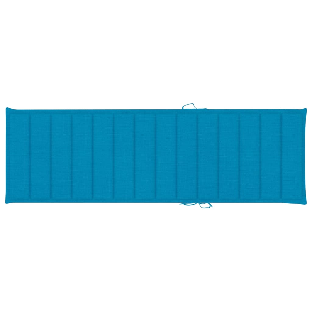 Espreguiçadeira com almofadão azul pinho impregnado - Image 5