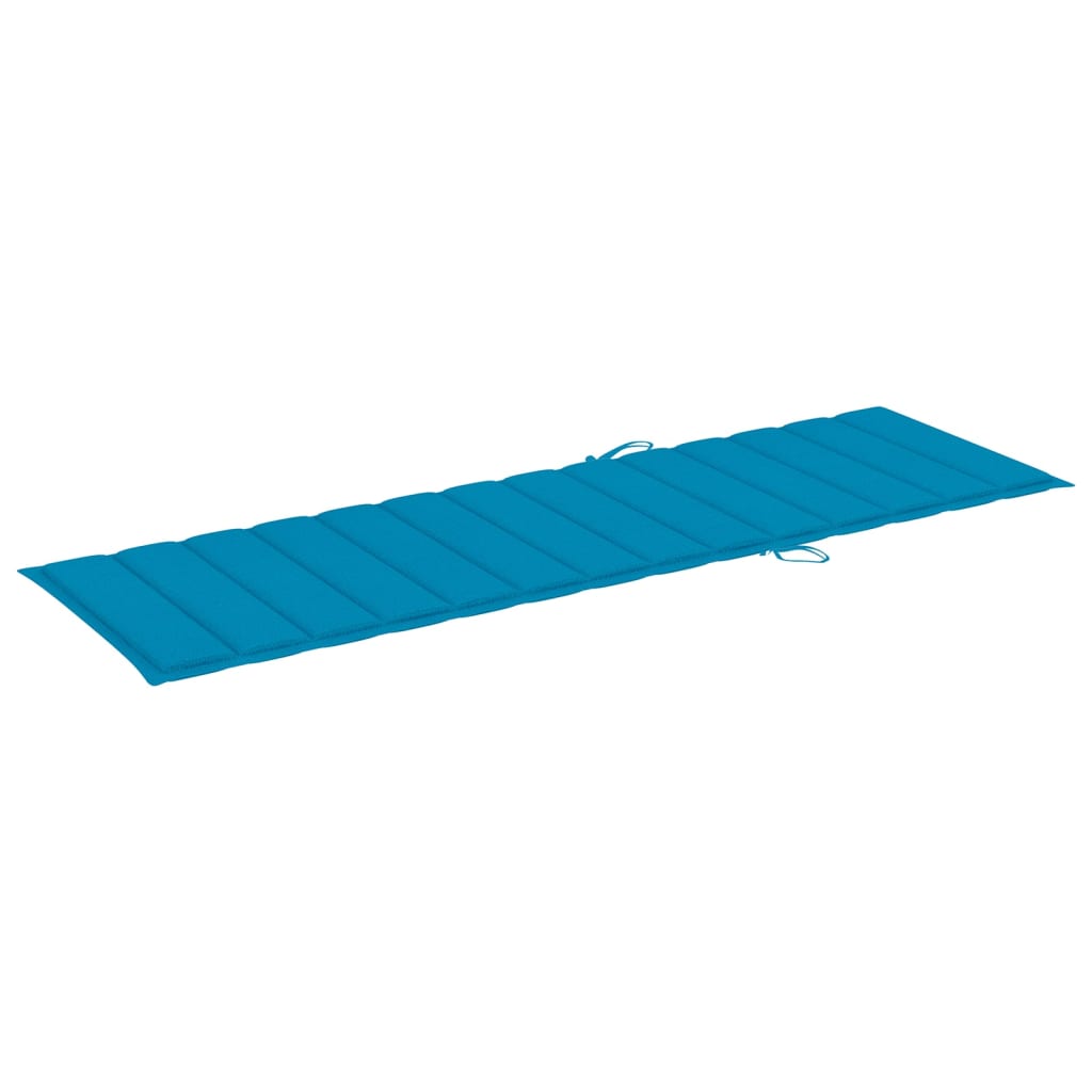 Espreguiçadeira com almofadão azul pinho impregnado - Image 6