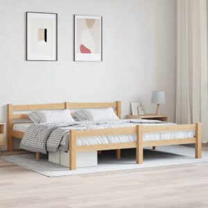Estrutura de cama em pinho maciço 180x200 cm