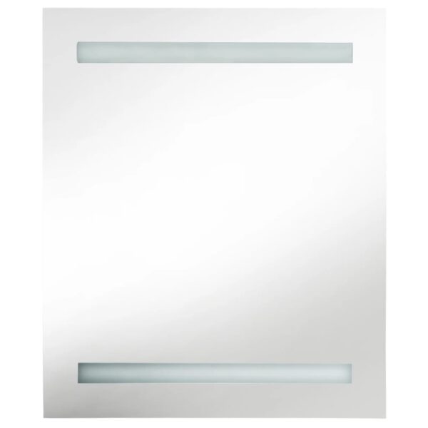 Armário espelhado casa de banho LED 50x14x60cm cinzento cimento - Image 3