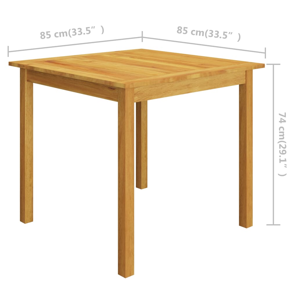 5 pcs conjunto de jantar para jardim cinzento-escuro - Image 12