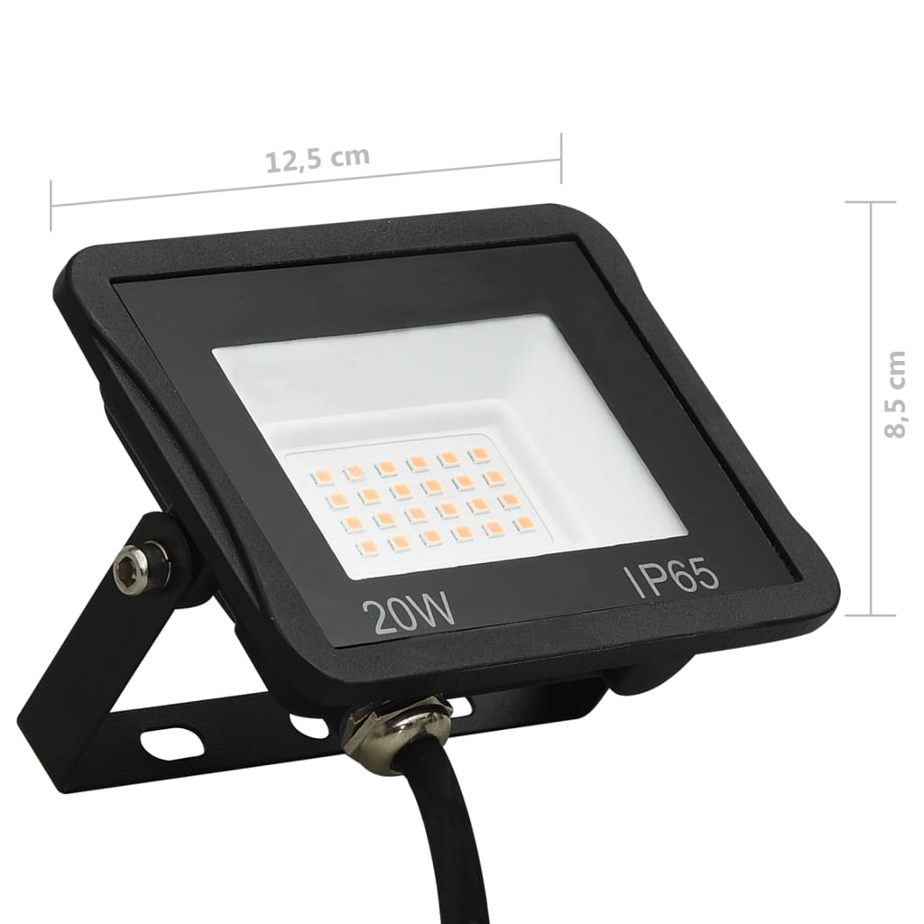 Projetor c/ iluminação LED 20 W branco quente - Image 9