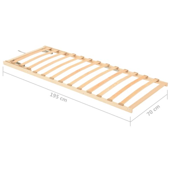Estrado de ripas com 13 ripas cabeceira ajustável 70x200 cm - Image 8