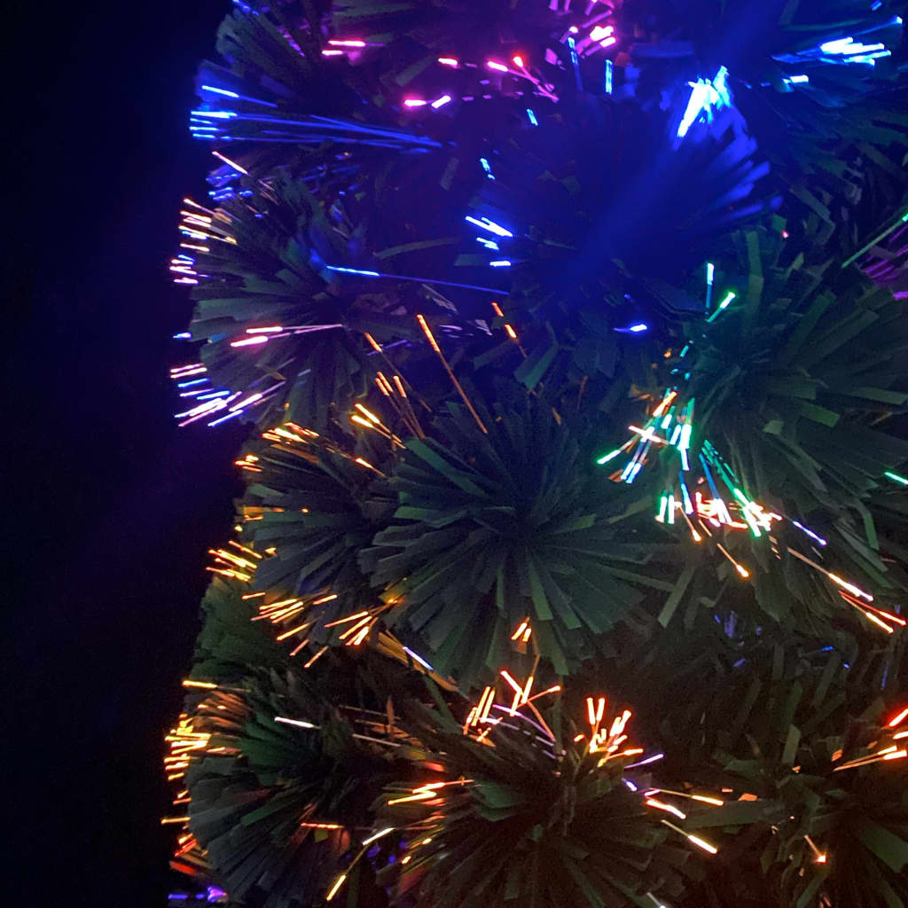 Árvore de Natal artificial fina c/ suporte 180 cm fibra ótica - Image 4