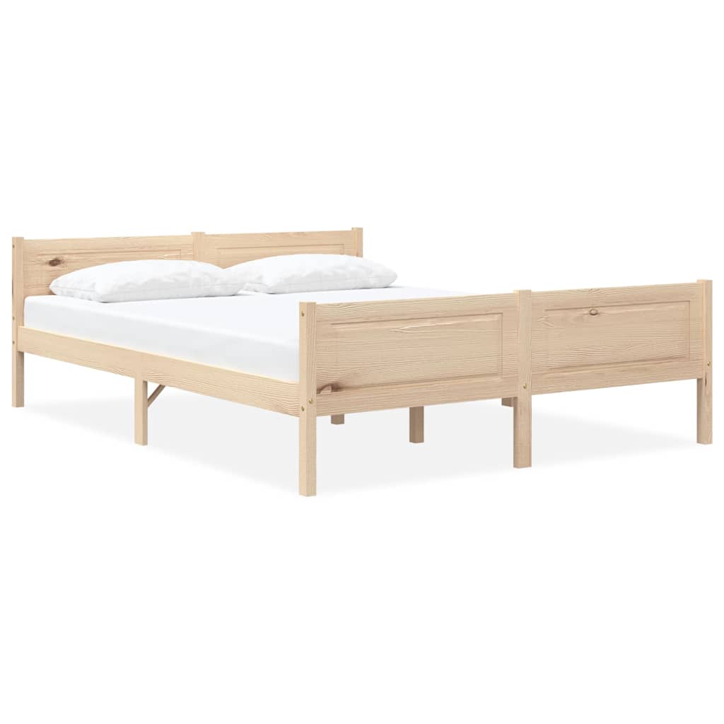 Estrutura de cama em pinho maciço 160x200 cm