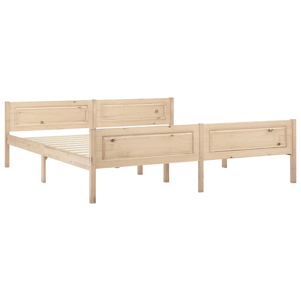 Estrutura de cama em pinho maciço 180x200 cm - Image 2