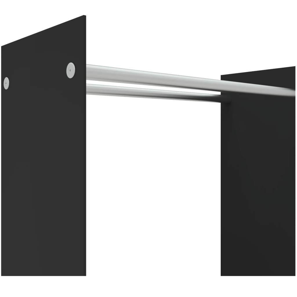 Suporte para lenha 80x35x100 cm vidro temperado preto - Image 4