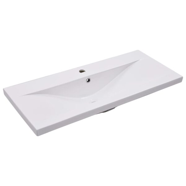Conj. de móveis de casa de banho contraplacado branco brilhante - Image 11