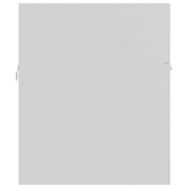 Conjunto de móveis de casa de banho madeira processada branco - Image 8