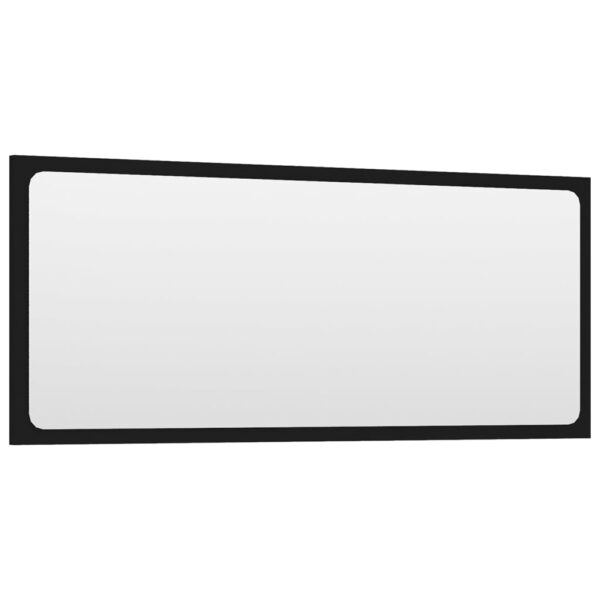 Conjunto de móveis de casa de banho derivados de madeira preto - Image 9
