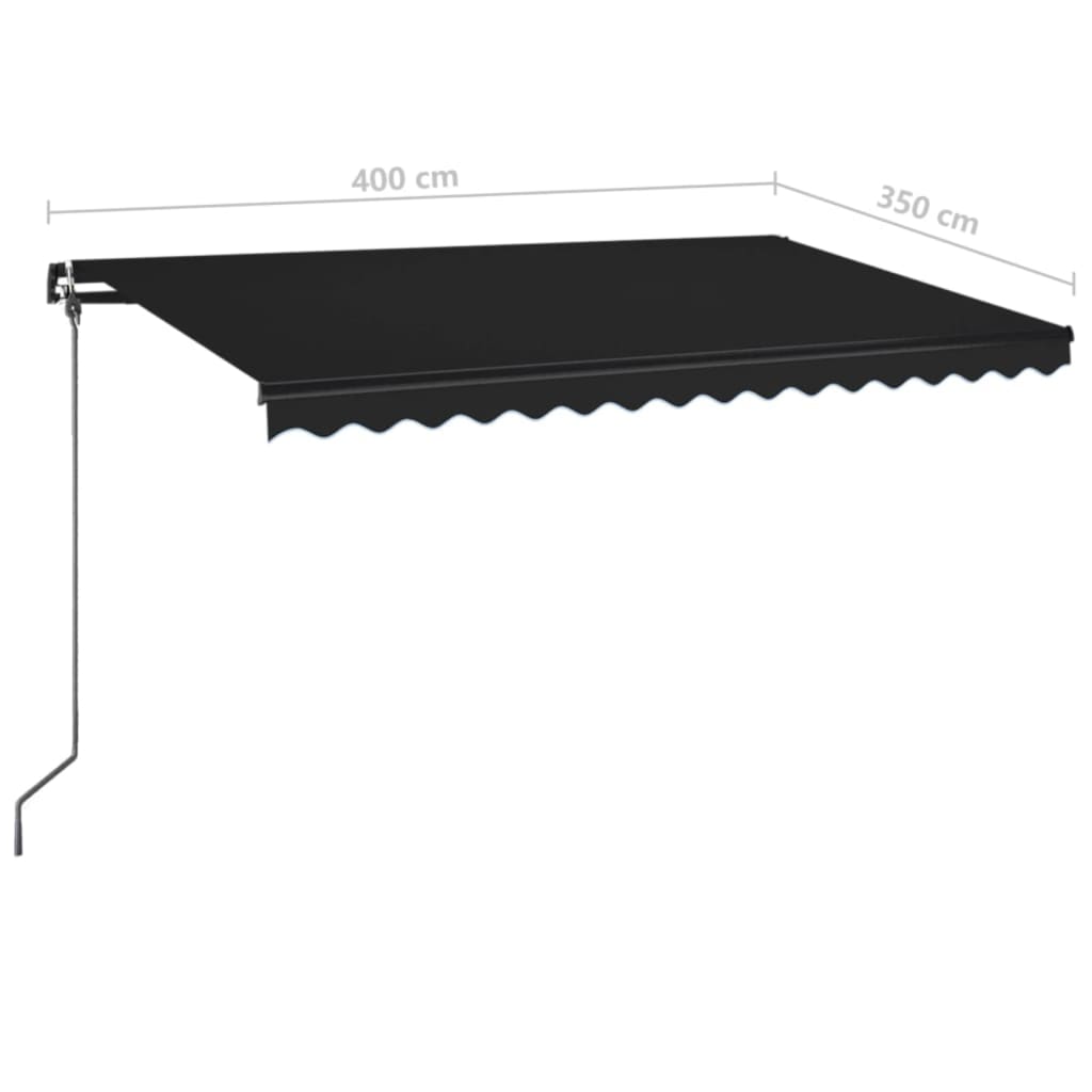 Toldo retrátil manual 400x350 cm antracite - Image 6