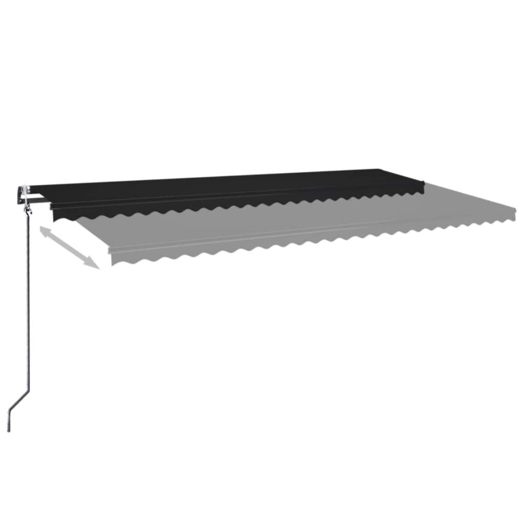 Toldo automático com LED e sensor de vento 600x350 cm antracite - Image 2