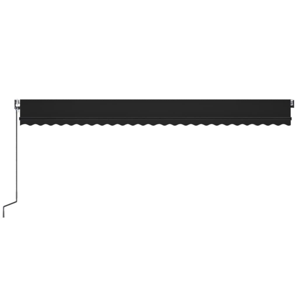 Toldo automático com LED e sensor de vento 600x350 cm antracite - Image 3