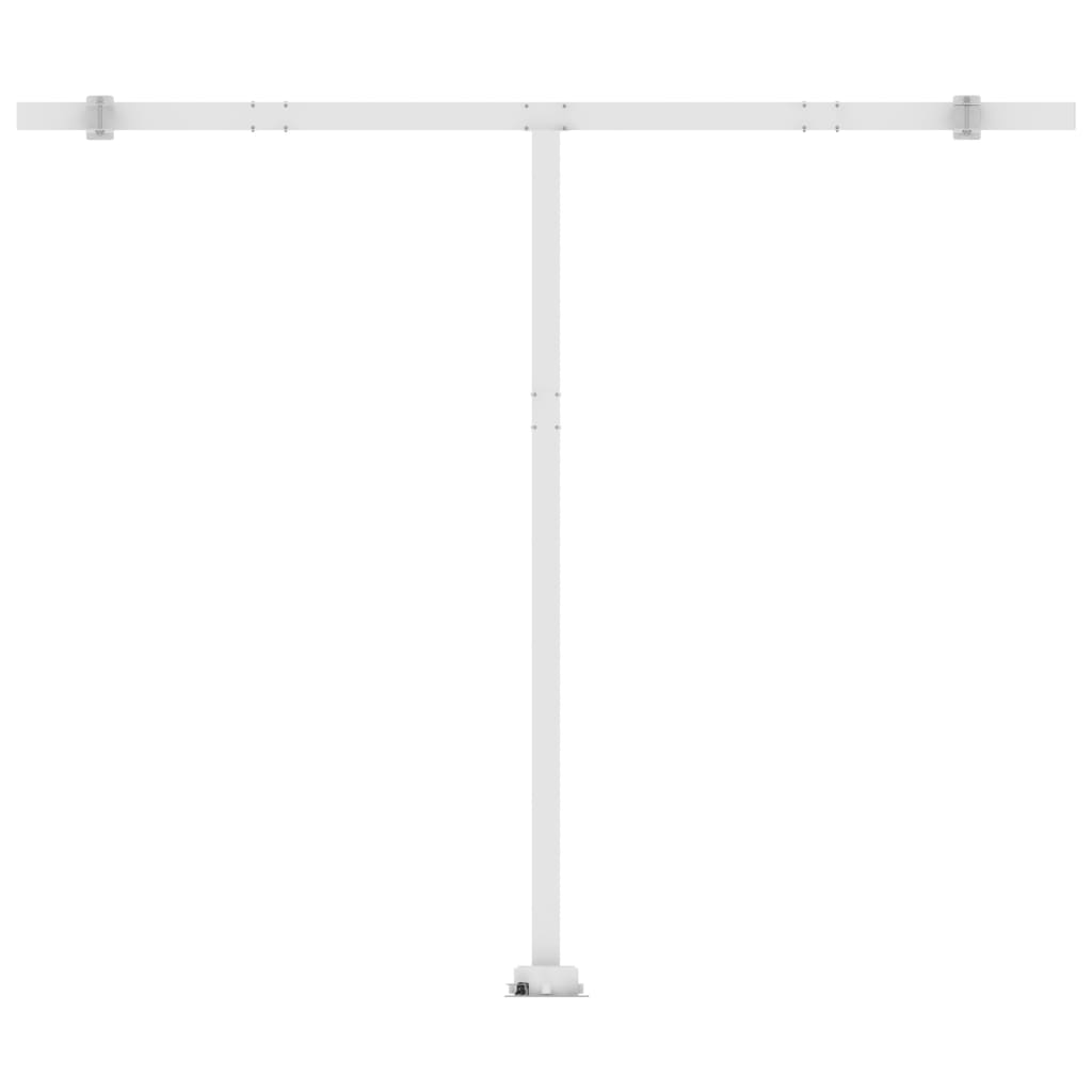 Toldo retrátil manual independente 300x250cm laranja e castanho - Image 8